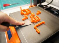 ３Dプリンターで印刷した様子