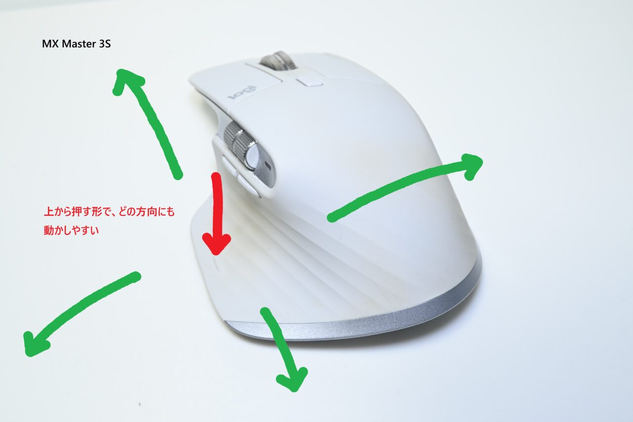 MX Master 4と比べた3Sのドラッグ操作