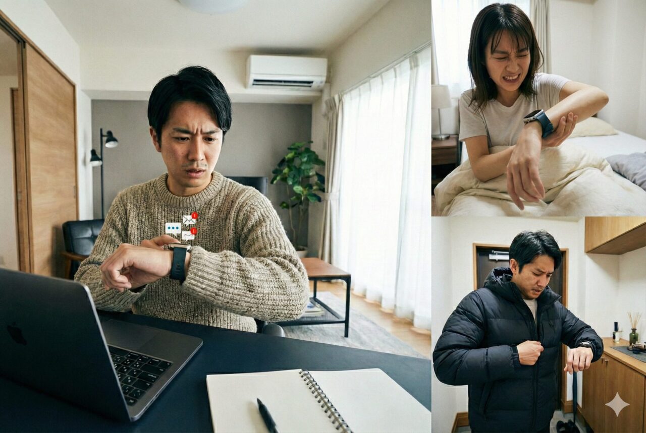 スマートウォッチを付けていて邪魔に感じている人